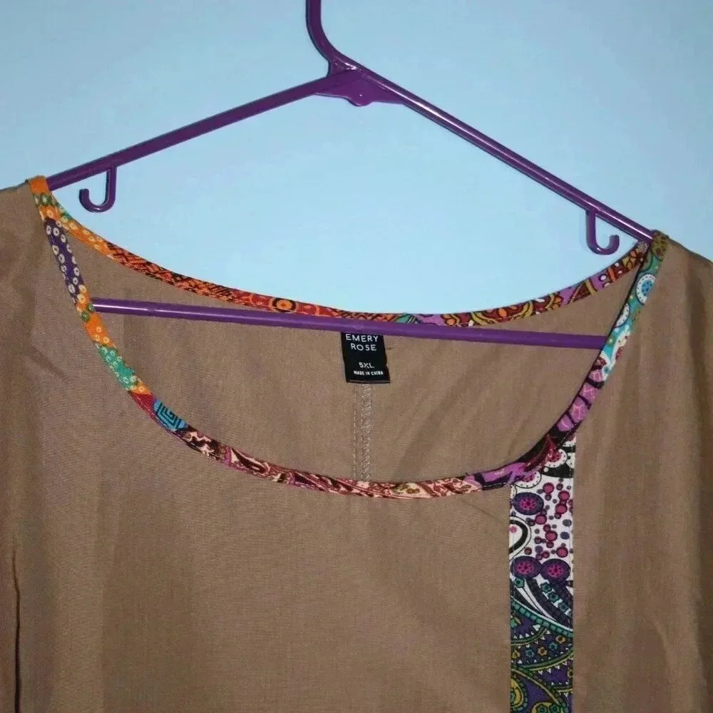 Emery Rose Brand 5xl Brown Top - Picture 5 of 11
